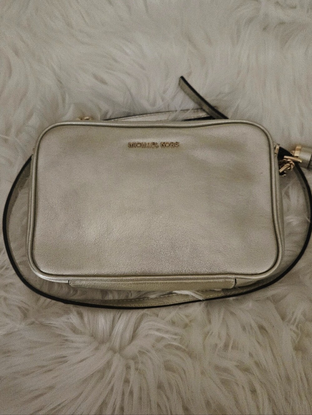 Michael Kors Metallic Gold Crossbody Bag